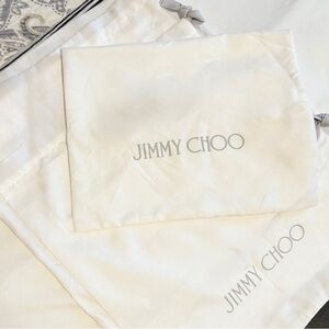 Jimmy Choo White Dust Bags Bundle